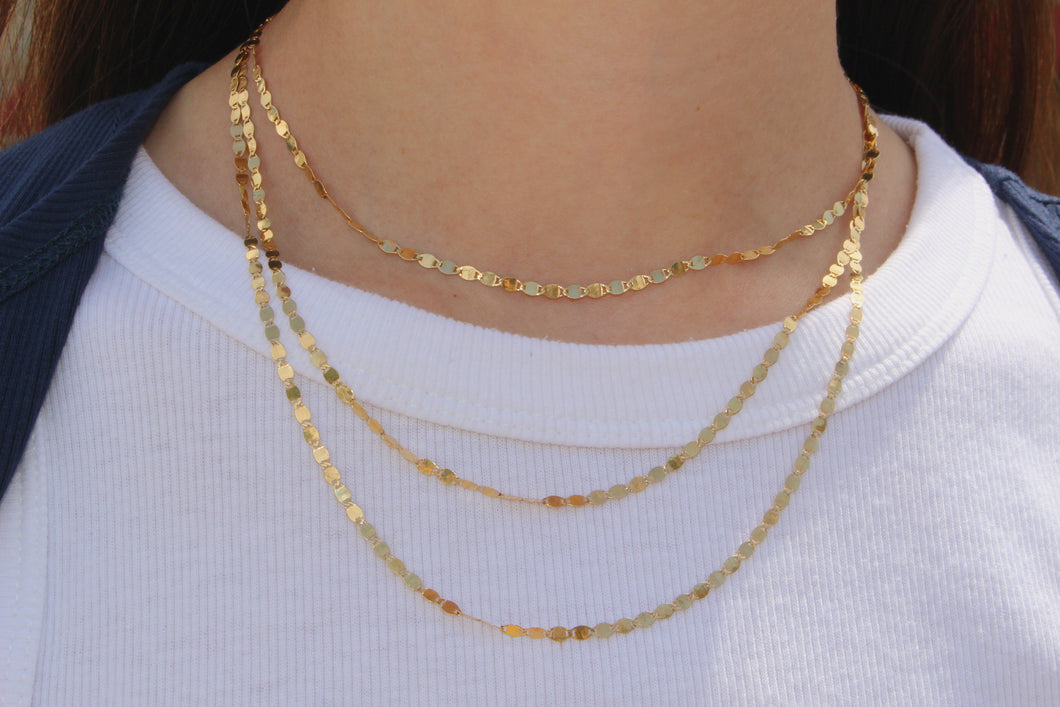 14K Yellow Gold Layered Necklace