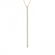 Load image into Gallery viewer, 14K Yellow Gold Diamond Lariat Necklace
