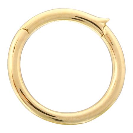 14k Yellow Gold Circle Shape Pendant