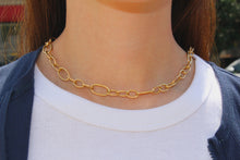 Load image into Gallery viewer, 14K Yellow Gold Oval Link Necklace
