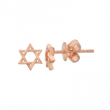 Load image into Gallery viewer, 14K Gold Star of David Mini Stud (Sold As Single)
