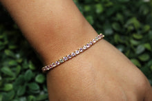 Load image into Gallery viewer, 14K Yellow Gold Pink Sapphire and Diamond Tennis Bracelet
