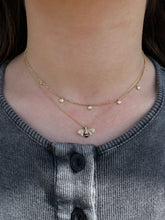 Load image into Gallery viewer, 14K Gold Diamond Bee Necklace
