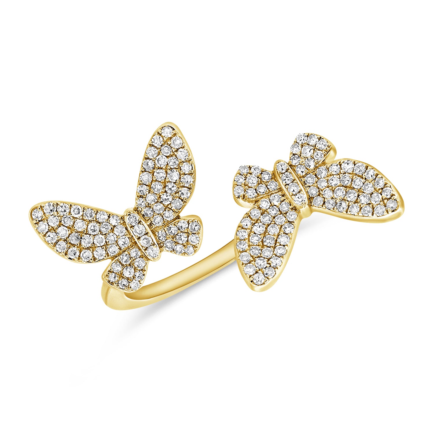 Butterfly Push Backing 14K Real Gold in White or Yellow Gold